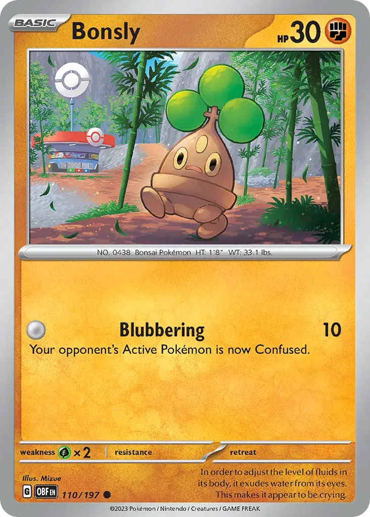 Bonsly Obsidian Flames 110