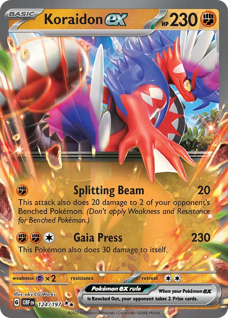 Koraidon ex Obsidian Flames 124