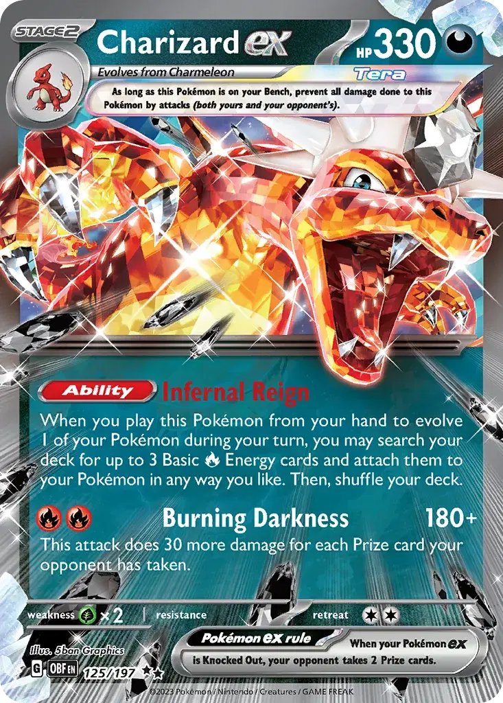 Charizard ex Obsidian Flames 125