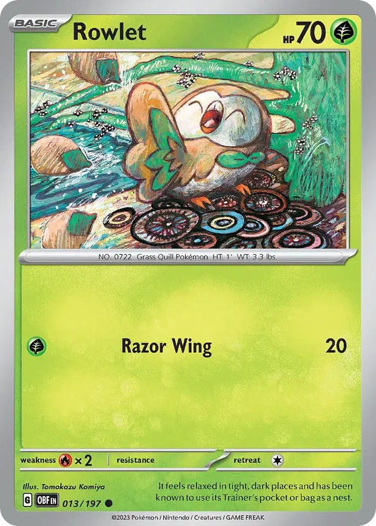 Rowlet Obsidian Flames 13