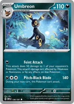 Umbreon Obsidian Flames