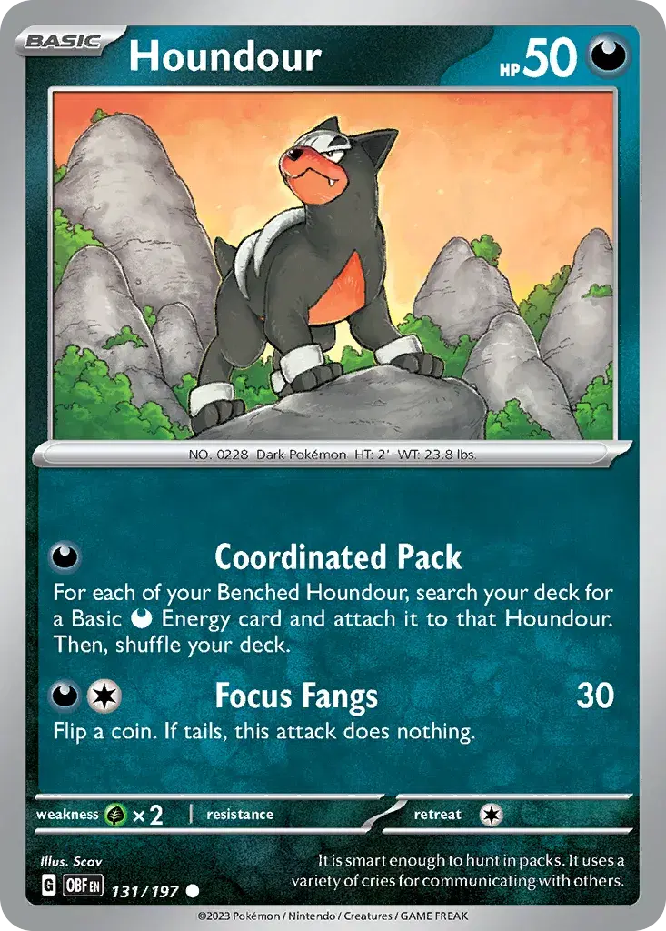 Houndour Obsidian Flames 131