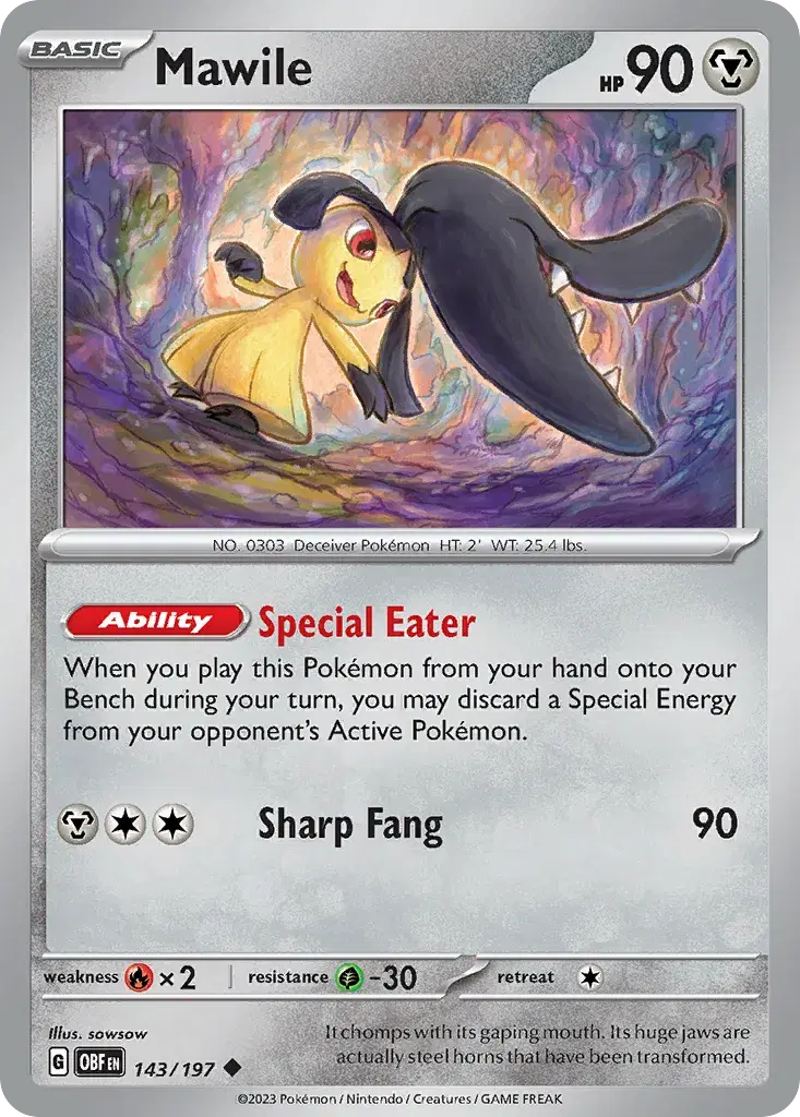 Mawile Obsidian Flames 143