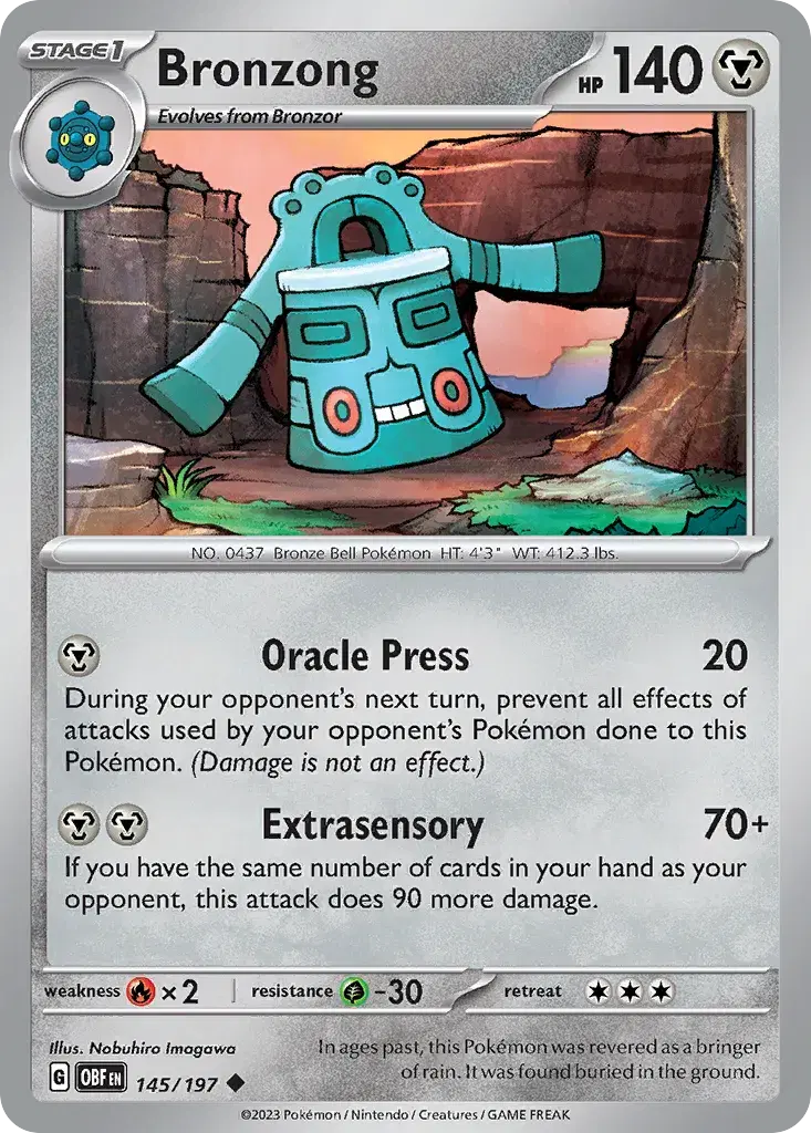 Bronzong Obsidian Flames 145
