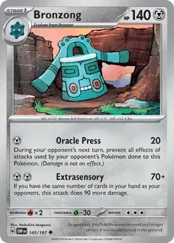 Bronzong Obsidian Flames
