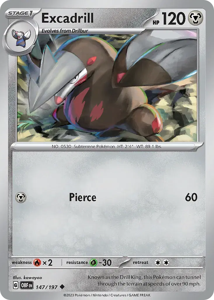Excadrill Obsidian Flames 147