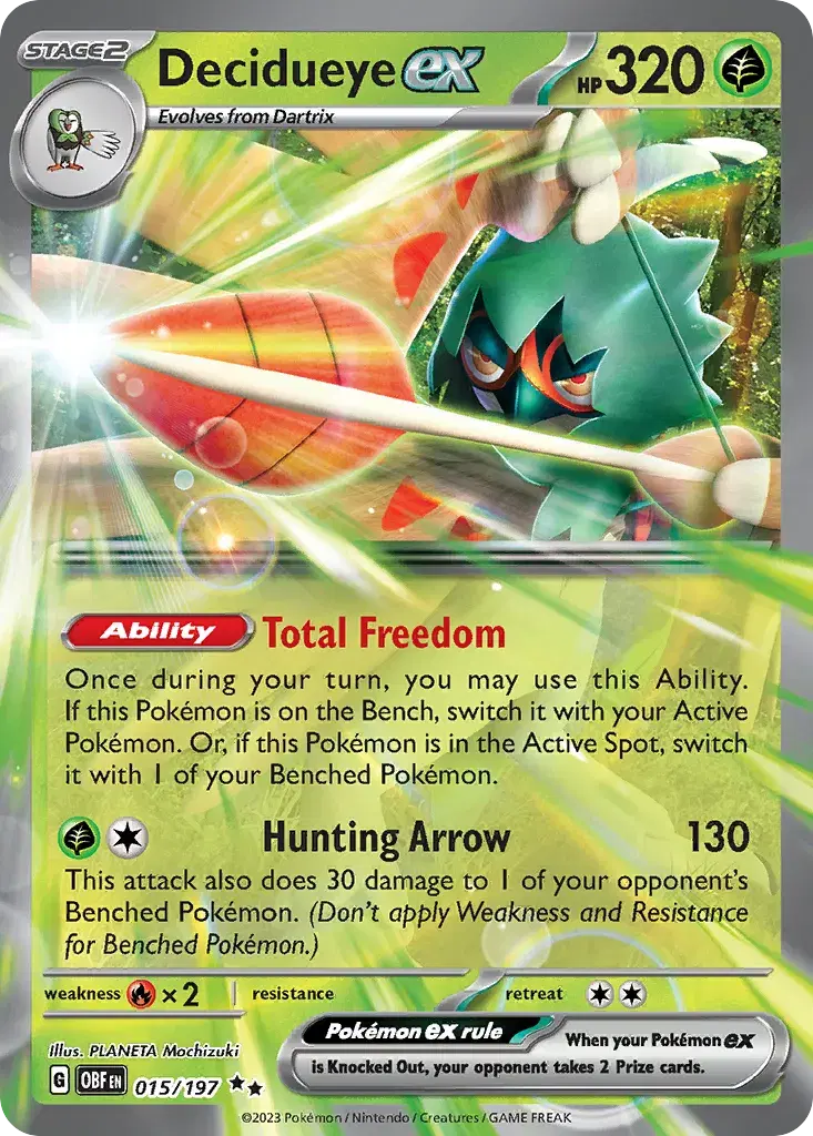 Decidueye ex Obsidian Flames 15