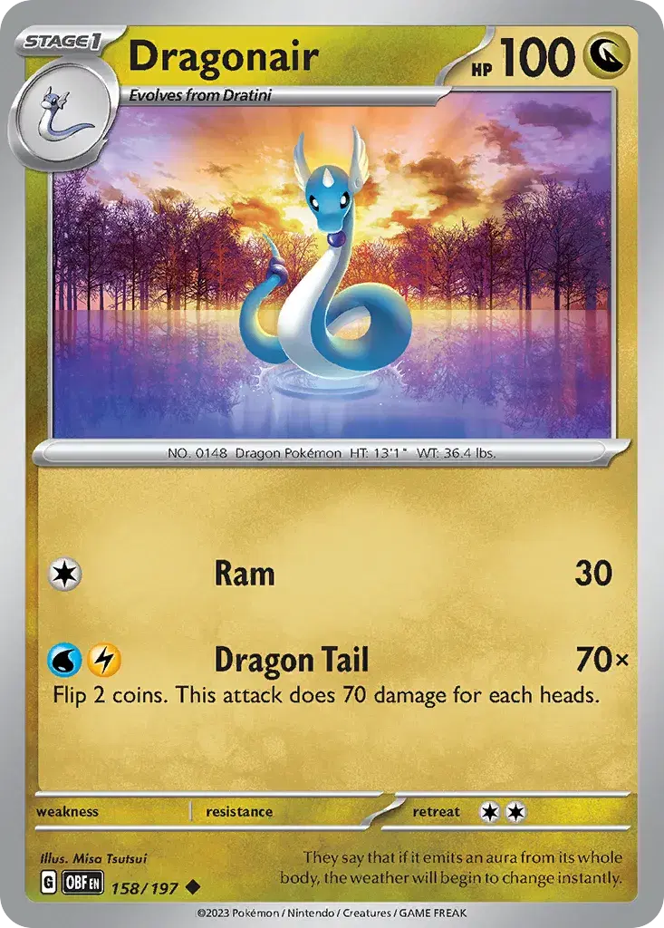 Dragonair Obsidian Flames 158