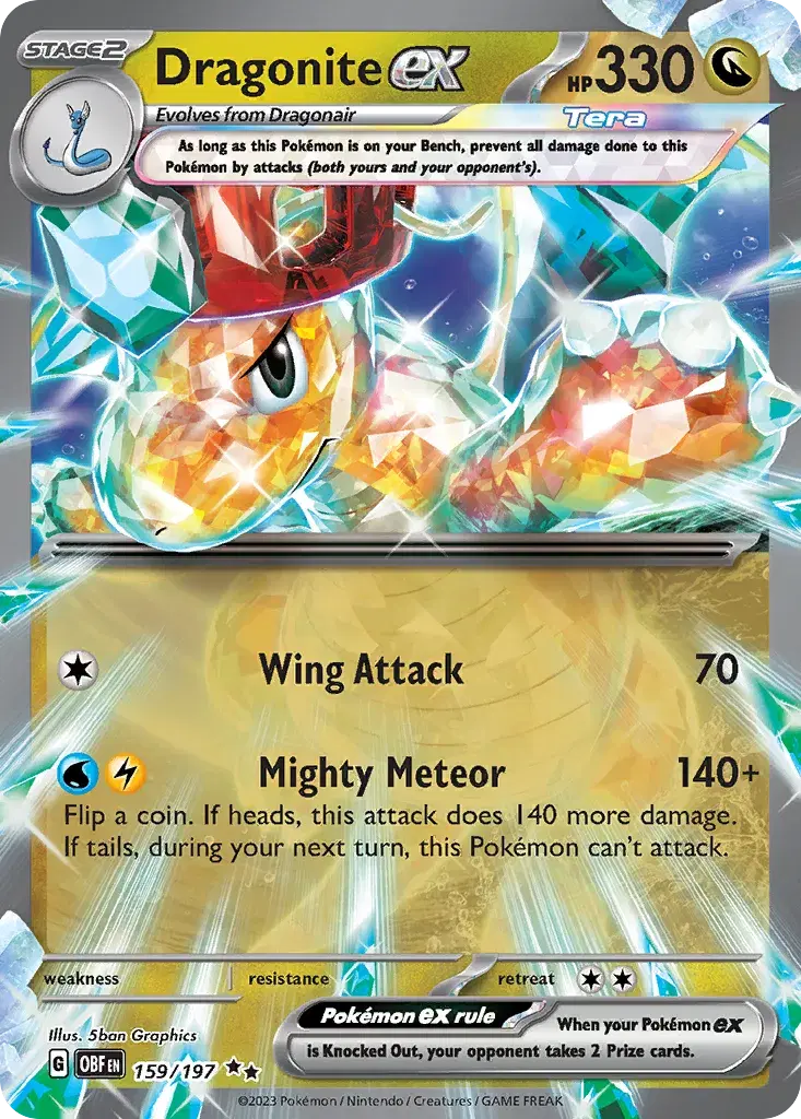 Dragonite ex Obsidian Flames 159