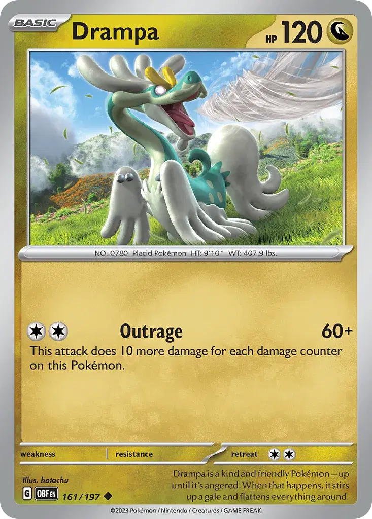 Drampa Obsidian Flames 161
