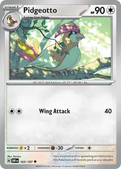 Pidgeotto Obsidian Flames