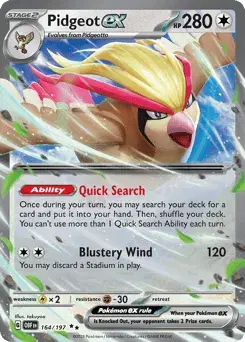 Pidgeot ex Obsidian Flames