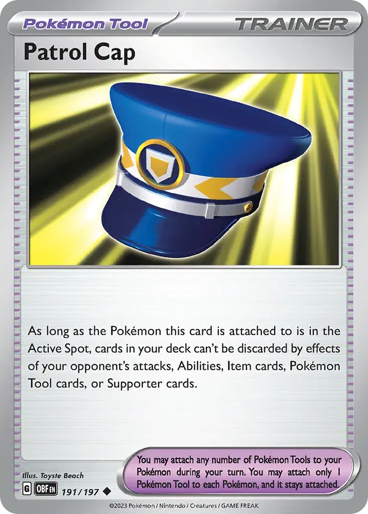 Patrol Cap Obsidian Flames 191