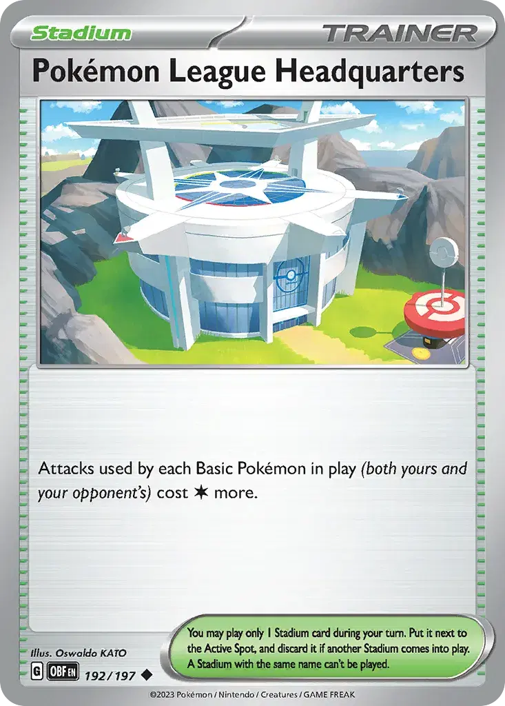 Pokémon League Headquarters Obsidian Flames 192