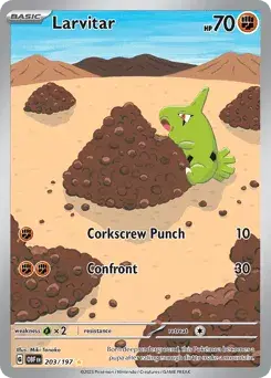 Larvitar Obsidian Flames
