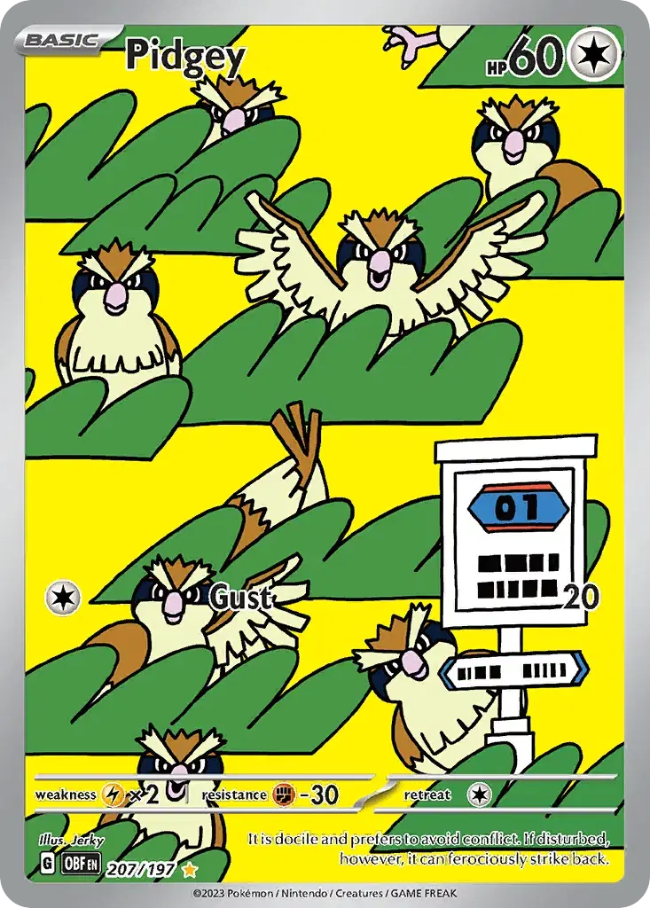 Pidgey Obsidian Flames 207