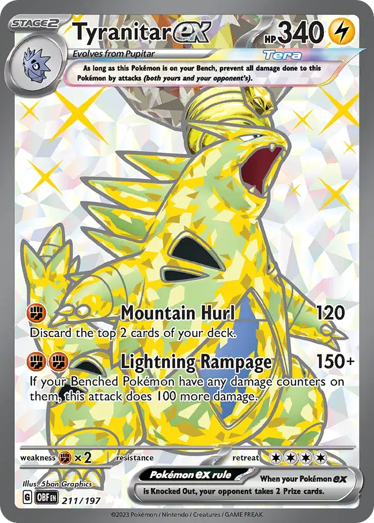 Tyranitar ex Obsidian Flames 211