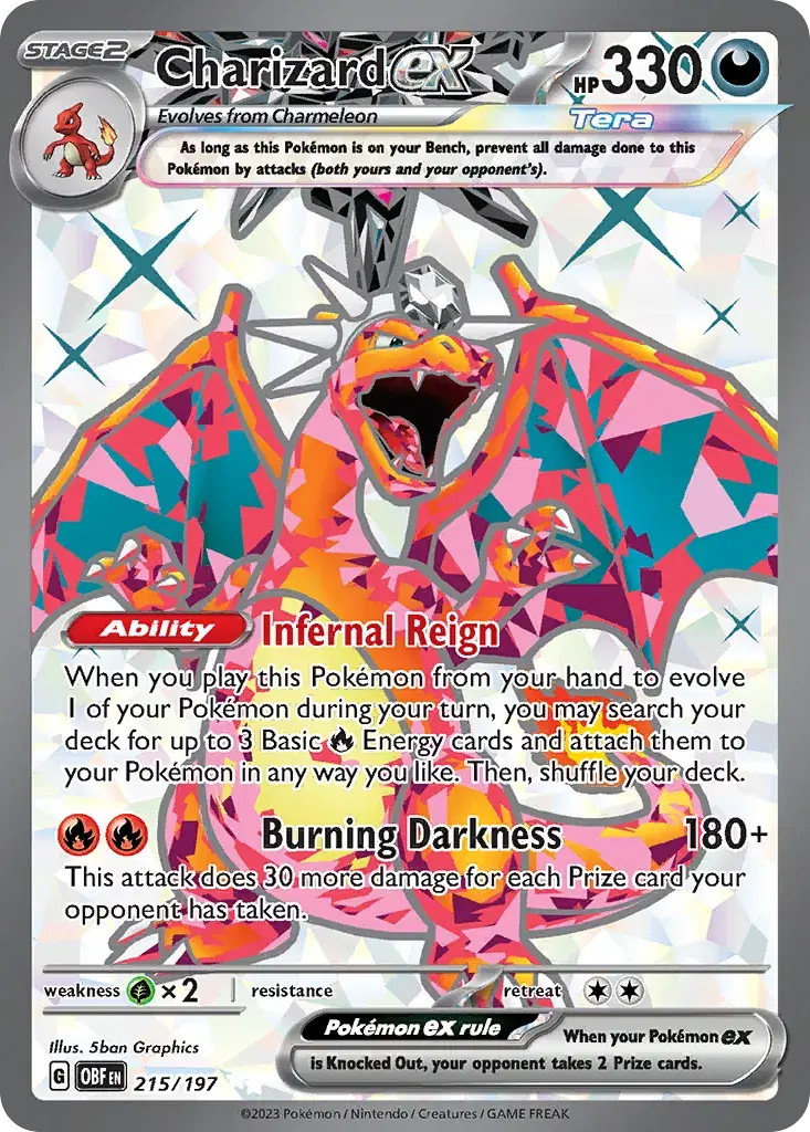 Charizard ex Obsidian Flames 215