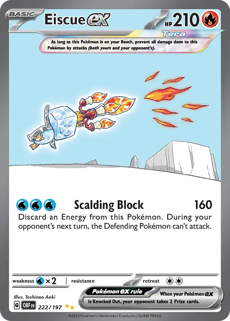 Eiscue ex Obsidian Flames 222