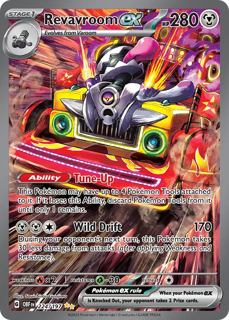 Revavroom ex Obsidian Flames 224