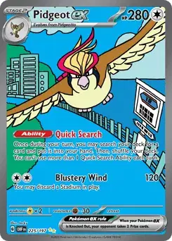 Pidgeot ex Obsidian Flames