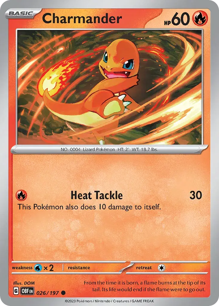 Charmander Obsidian Flames 26