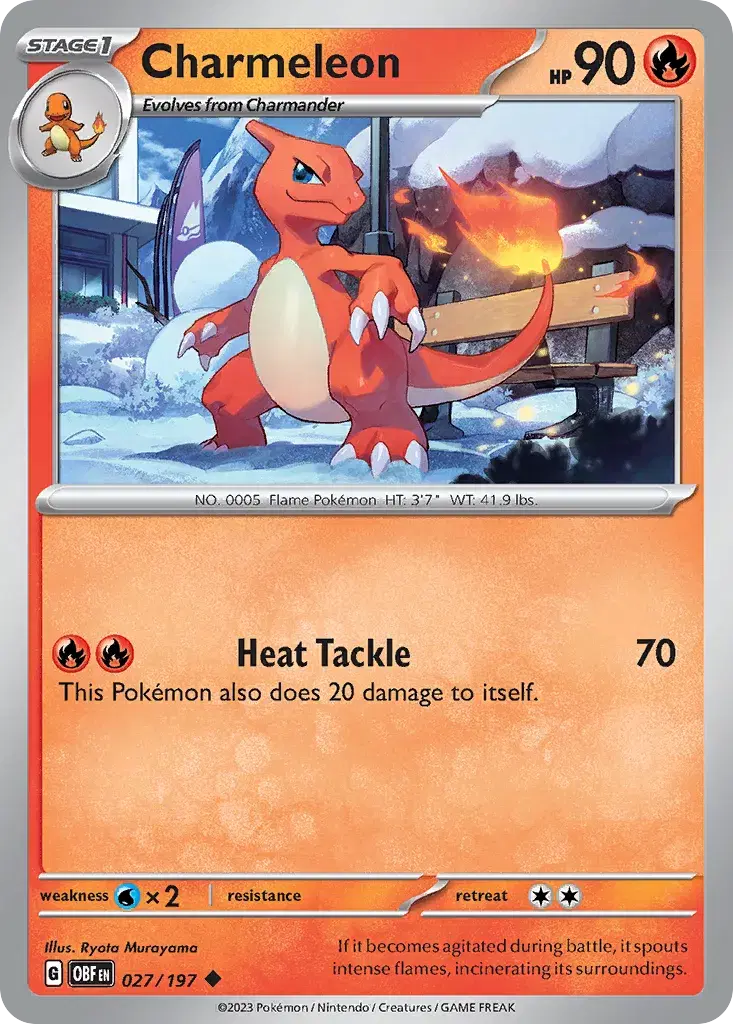 Charmeleon Obsidian Flames 27