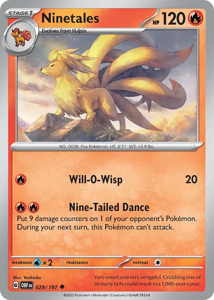 Ninetales Obsidian Flames 29