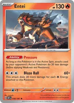 Entei Obsidian Flames