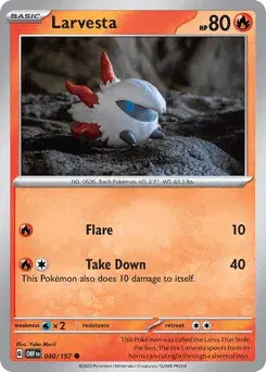 Larvesta Obsidian Flames