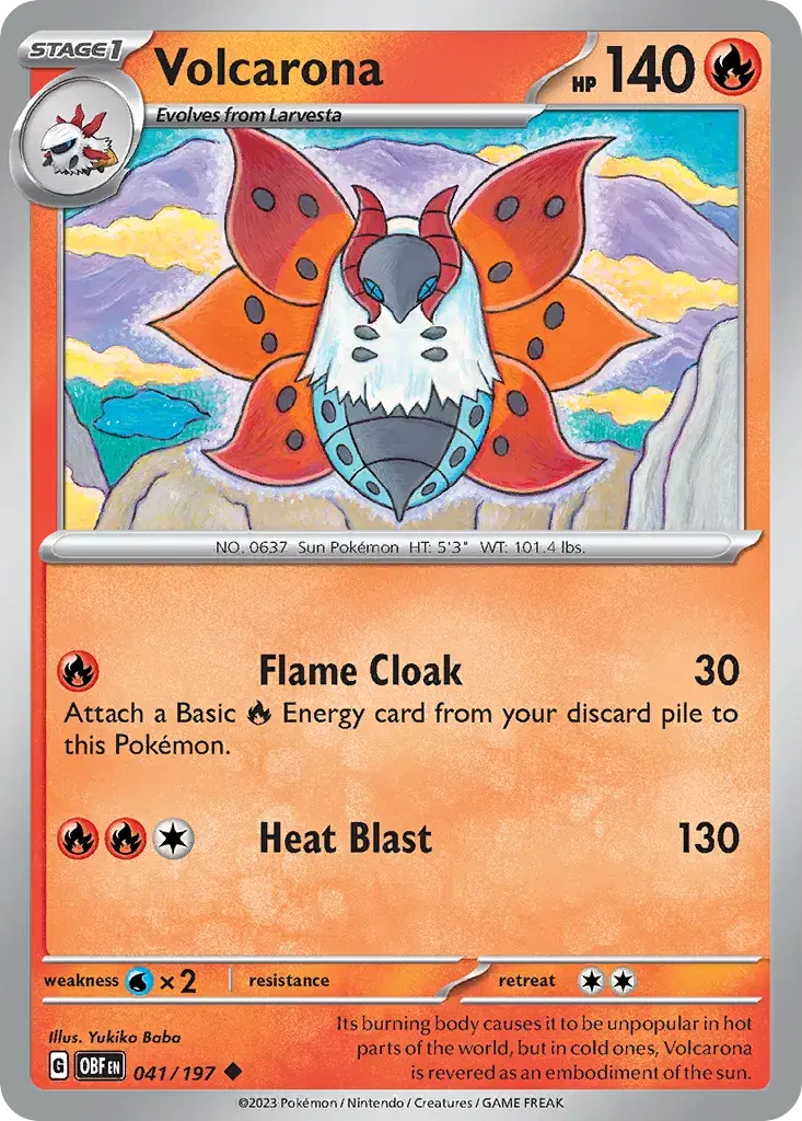 Volcarona Obsidian Flames 41
