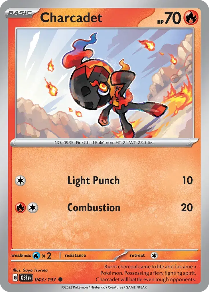 Charcadet Obsidian Flames 43