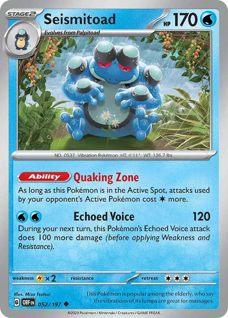 Seismitoad Obsidian Flames 52
