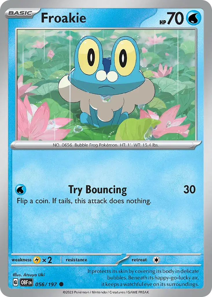 Froakie Obsidian Flames 56
