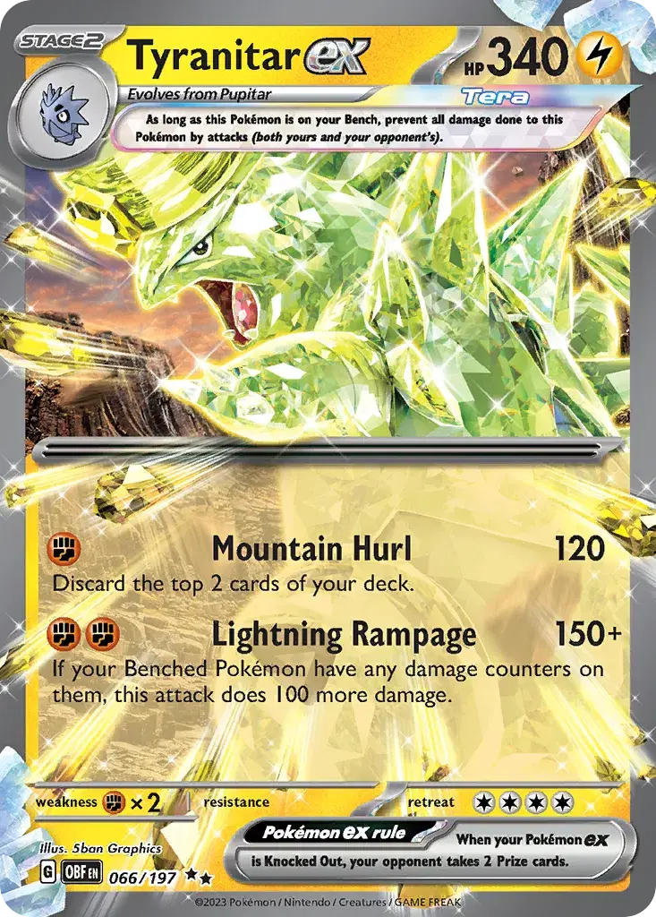 Tyranitar ex Obsidian Flames 66