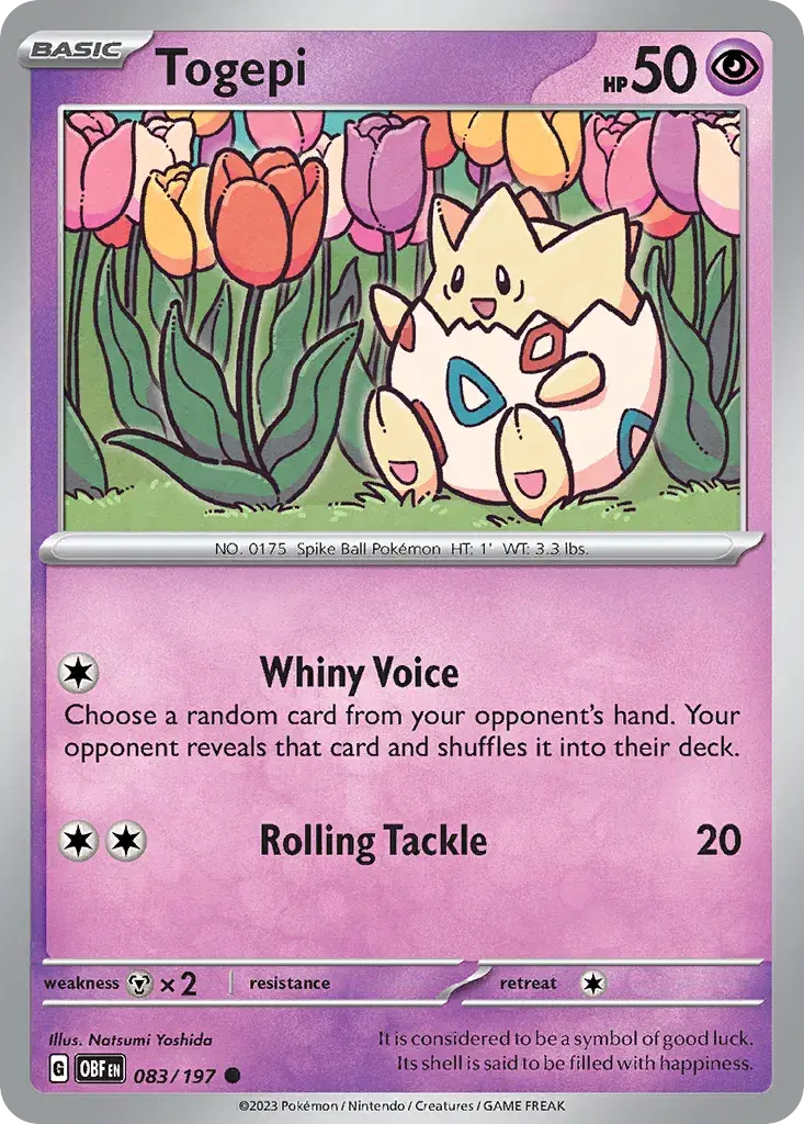 Togepi Obsidian Flames 83
