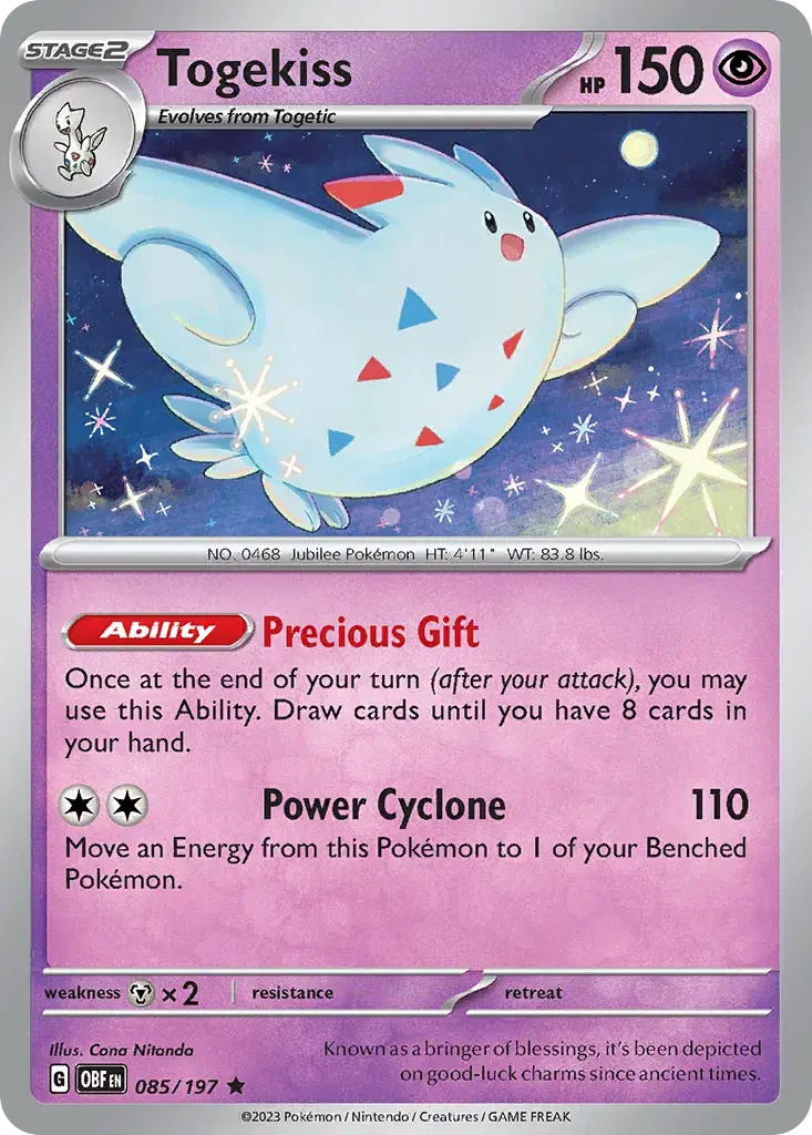 Togekiss Obsidian Flames 85