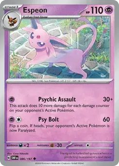 Espeon Obsidian Flames