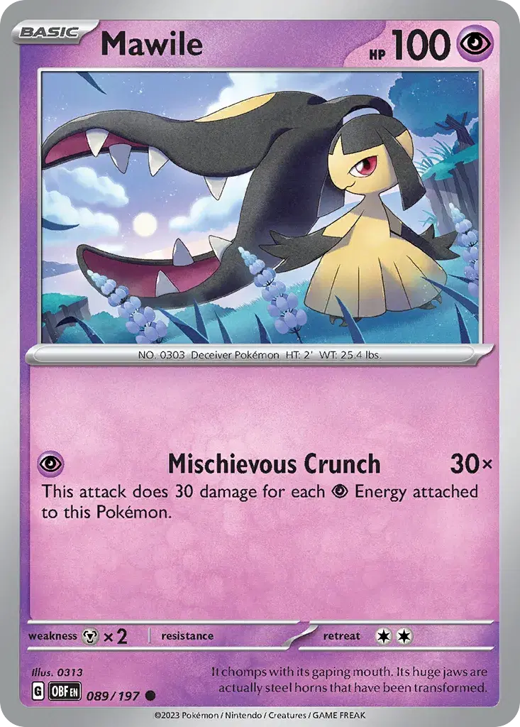 Mawile Obsidian Flames 89