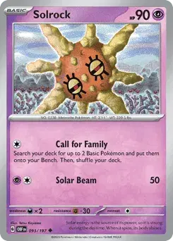 Solrock Obsidian Flames