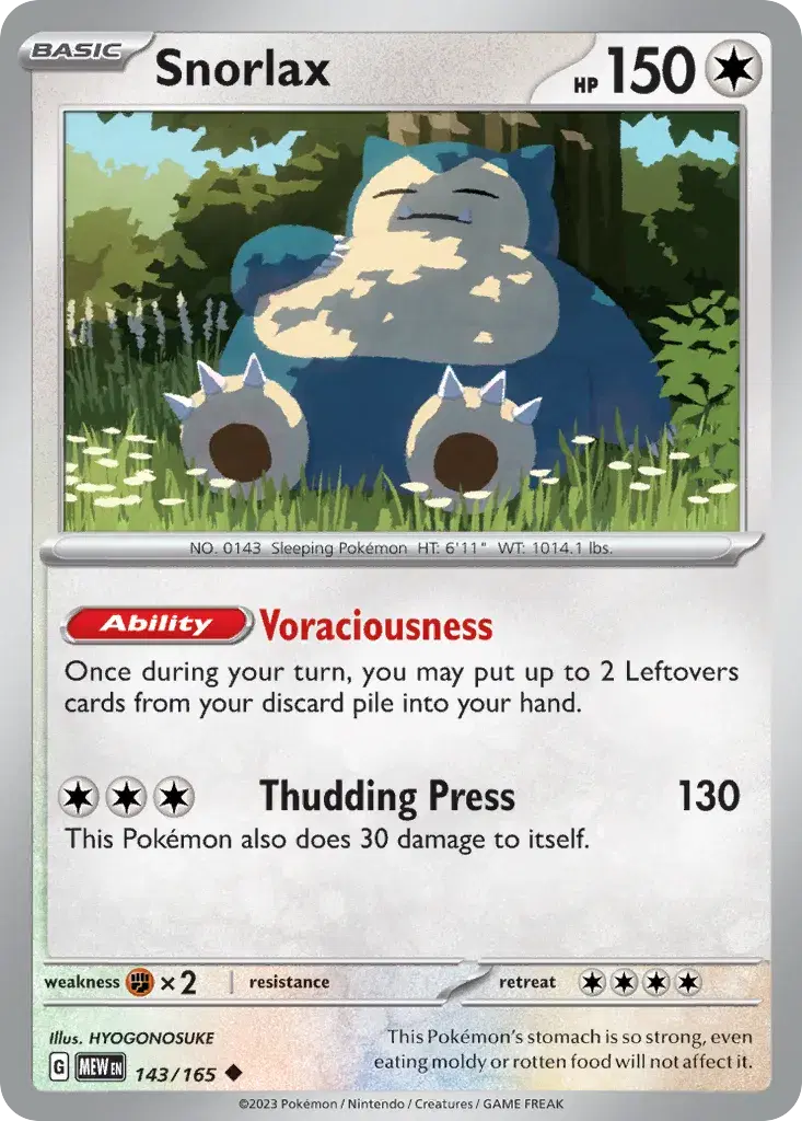 Snorlax 151 143