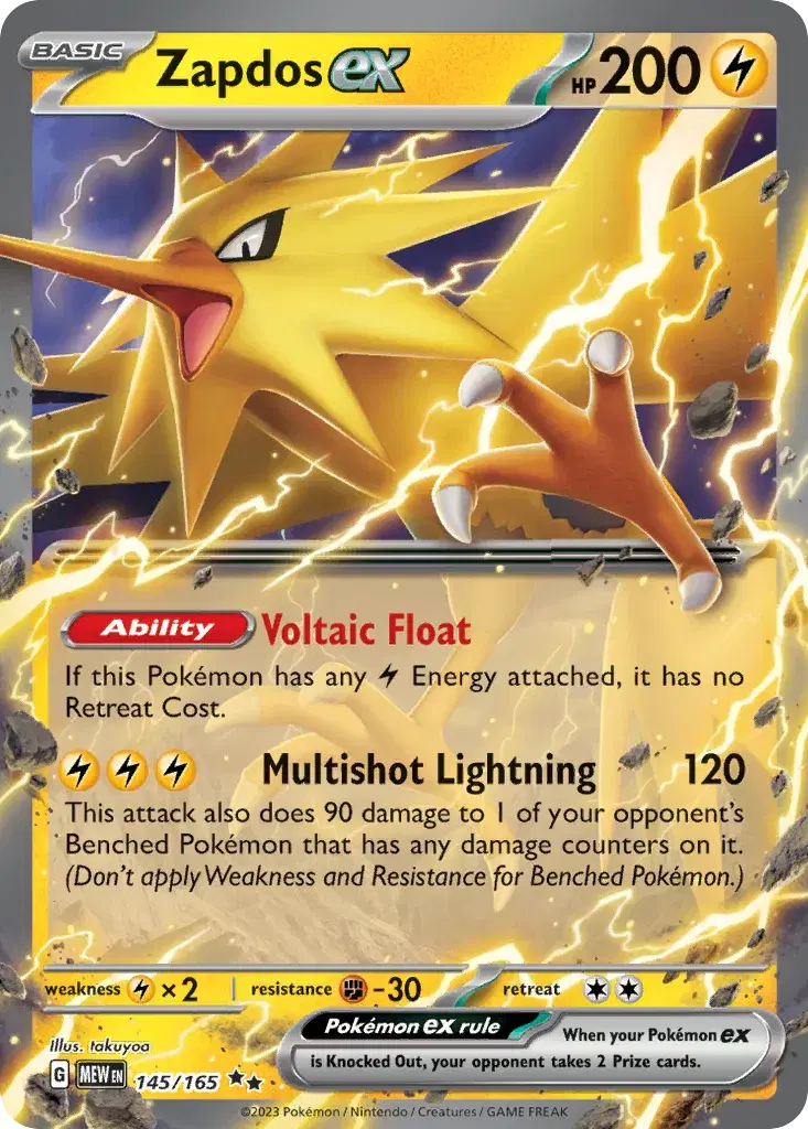Zapdos ex 151 145