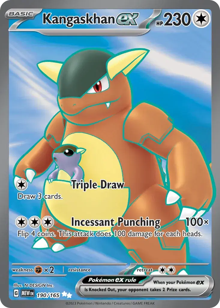 Kangaskhan ex 151 190