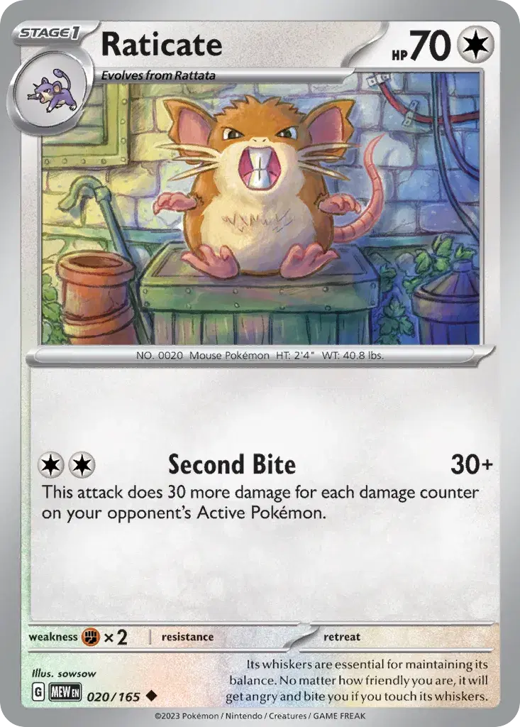 Raticate 151 20