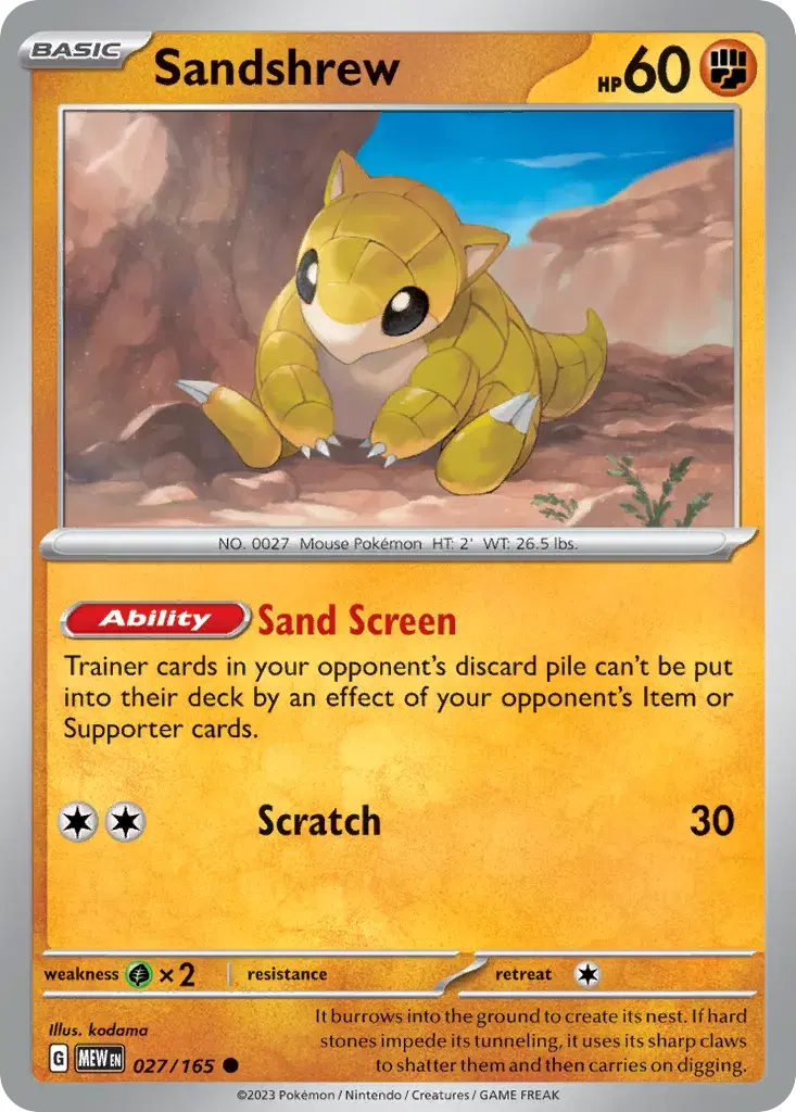 Sandshrew 151 27