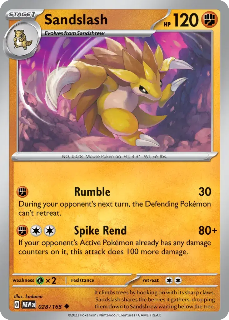 Sandslash 151 28