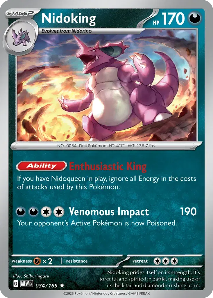 Nidoking 151 34