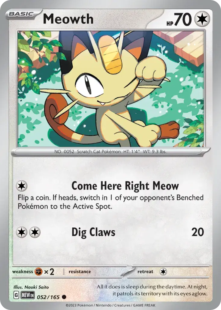 Meowth 151 52