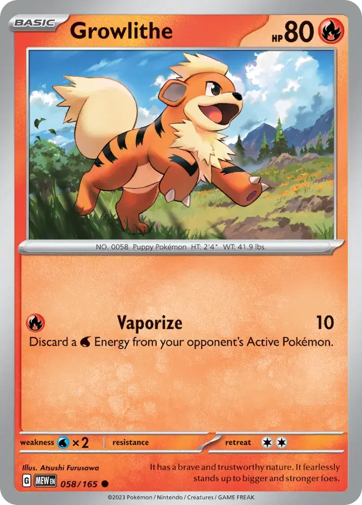 Growlithe 151 58