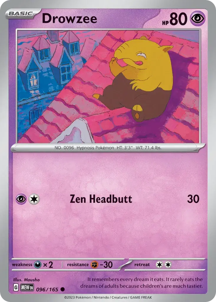 Drowzee 151 96